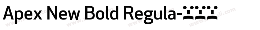 Apex New Bold Regula字体转换